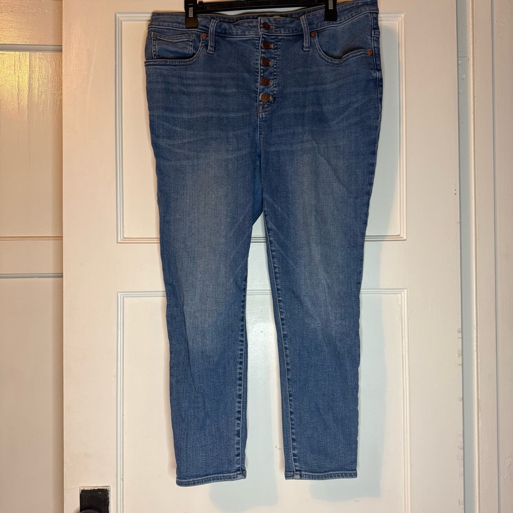 Madewell Ankle Cropped Blue Jean Denim